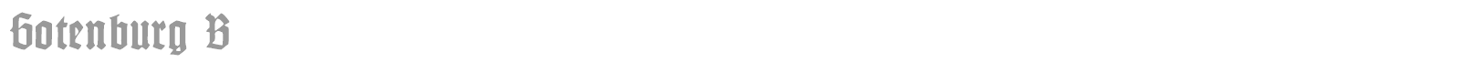 Gotenburg font preview